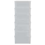 Plastic Storage Boxes 6 pcs 25 L Stackable 3189188