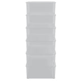 Plastic Storage Boxes 6 pcs 25 L Stackable 3189188