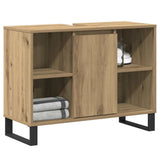 Bathroom Cabinet Artisan Oak 80 x 33 x 60 cm Engineered Wood 873899
