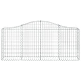 Arched Gabion Baskets 12 pcs 200x30x80/100 cm Galvanised Iron 3145419