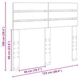 Headboard Smoked Oak Engineered wood 888217