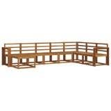 Outdoor Sofa Set 8 pcs Natural Solid Acacia Wood 3366817