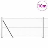 Welded Wire Fence with Concrete Base 10 x 1 m 3353622