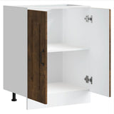 Sink Base Cabinet "Kalmar" Smoked Oak 60x46x81,5 cm Engineered Wood 853442