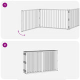 Dog Gate 10 pcs Black 100 x 60 cm Galvanised Steel 892000