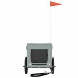 Pet Bike Trailer Grey and Black Oxford Fabric&Iron 93909