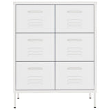 Drawer Cabinet White Steel Medium Fully Extendable 336152