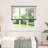 Venetian Blinds Height Adjustable Black 175 x 145 cm Aluminium 42006156