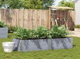 Garden Planter Grey 150x50 cm Solid Wood Pine 3295409