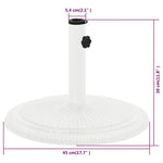 Umbrella Base White 45x45x30 cm Cast Iron 317770