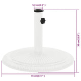 Umbrella Base White 45x45x30 cm Cast Iron 317770