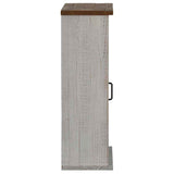 ZNTS Hanging Cabinet HALDEN with Sliding Door White 49x22.5x70 cm Pine 4018438