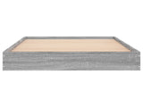 Floor Bed Frame Grey Sonoma 80 x 200 cm Engineered Wood 8009079