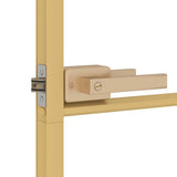 Interior Door Slim Golden 102.5x201.5 cm Tempered Glass and Aluminium 155143