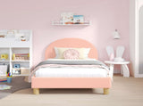 Children's Bed Frame with Headboard Pink 80 x 160 cm 42011028