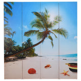 Folding Room Divider 160x170 cm Beach 240476