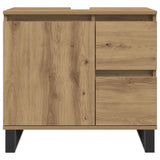 Bathroom Sink Cabinet Artisan Oak 65x33x60 cm Engineered Wood 857230