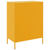 Sideboard Mustard Yellow 68x39x89 cm Steel 842985