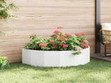 Planter White 120 x 60 x 35 cm Steel 883683