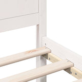 Bed Frame White 180 x 200 cm Solid Pine wood 872180