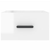 Wall-mounted Bedside Cabinets 2 pcs High Gloss White 35x35x20 cm 829841