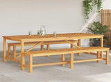 Garden Dining Set 3 pcs Brown Solid Acacia Wood 3154119