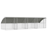 Chicken Cage 4 pcs Silver 800 x 200 x 200 cm Galvanised Steel 3368316