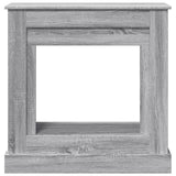 Fireplace Surround Grey Sonoma 90x30x90 cm Engineered Wood 854594