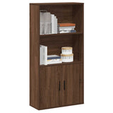 Bookcase Brown Oak 60x24x120 cm Engineered Wood 860424