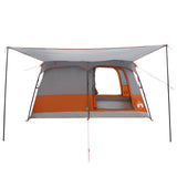 Family Tent with Roof Grey and Orange 420 x 305 x 200 cm 42028499