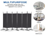 5.74FT 6-Fold Top With Shape 130g Polyester Cloth Plastic Feet Carbon Steel Frame Foldable Screen 19058030