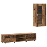 TV Cabinet Set with Shelf FLORIN 3 pcs Old Wood Engineered Wood 3397932