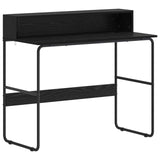 Desk with Storage Black Oak 100 x 50 x 91 cm 8008026