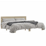 Bed Frame without Mattress Sonoma Oak 200x200 cm 3280128