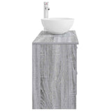 Bathroom Furniture Set 2 pcs Grey Sonoma Engineered Wood 3403869