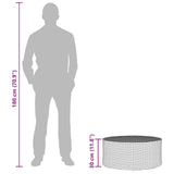 Outdoor Coffee Table Grey 68 x 30 cm Poly Rattan 42026920