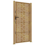 Garden Gate 100x175 cm Corten Steel Square Design 153254