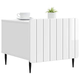 Coffee Table High Gloss White 49 x 50 x 42 cm Engineered Wood 894509