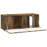 Wall-Mounted TV Cabinet Smoked Oak 78.5 x 31 x 30 cm 898380