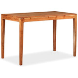 244958 Dining Table Solid Wood 118x60x76 cm