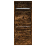 Wardrobe Smoked Oak 80x50x200 cm Engineered Wood 3307796