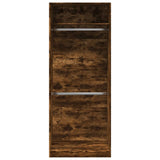 Wardrobe Smoked Oak 80x50x200 cm Engineered Wood 3307796