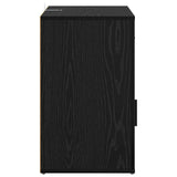 Bedside Cabinet Black Oak 35 x 50 x 60 cm Engineered Wood 881071