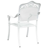 Garden Chair 2 pcs White 55 x 55 x 92.5cm Aluminium 42002380