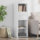 Highboard White 40x42.5x124 cm Engineered Wood 846159