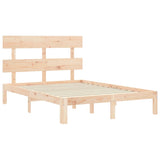 Bed Frame without Mattress Small Double Solid Wood Pine 3193501