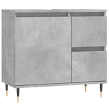 ZNTS 3 Piece Bathroom Furniture Set Concrete Grey Engineered Wood 3190217