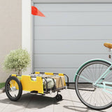 Bike Trailer Yellow Oxford Fabric and Iron 94190