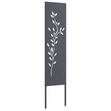 Garden Privacy Screen Anthracite 32 x 140 cm Cold-rolled steel 876254