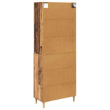 Highboard Old Wood 69.5 x 32.5 x 180 cm Engineered Wood 3415716